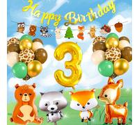 LaVenty decorazioni per la festa del bosco decorazioni per il compleanno degli animali decorazioni per il compleanno dei 3 anni decorazioni per il compleanno striscione per la festa