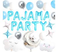 LaVenty Pigiama Decorazione per feste pigiama party forniture ragazze luna stella per ragazze pigiama notte notte fuori decorazione festa per compleanno baby shower addio al nubilato