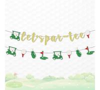 LaVenty striscione let's partee decorazioni per feste a tema golf decorazioni per compleanno golf forniture per feste golfistiche per la festa di addio al pensionamento degli amanti del golf