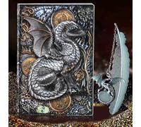 LaVenty Taccuino vintage Dragon DND Dragon Paper Notepad con copertina rigida A5 Notebook per giocatori di Dungeons & Dragons DND Notebook Compleanno per gli uomini