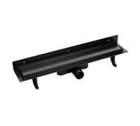 Laveo Barbados canalina lineare con griglia 90 cm nero COB791D
