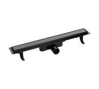 Laveo Basso canalina lineare con griglia 70 cm nero COB770D