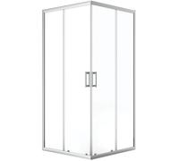 Laveo Bresso box doccia 80x80 cm quadrato cromo lucida/vetro trasparente JKD_086K