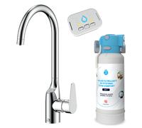 Laveo Claro rubinetto per filtro dell'acqua verticale cromo BAKA098D