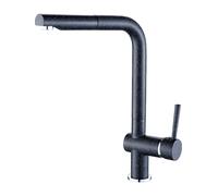Laveo Luna rubinetto da cucina verticale nero BLZ769D