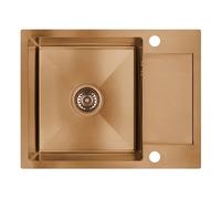 Laveo Marmara lavello in acciaio 57x44 cm rame SAM_813T