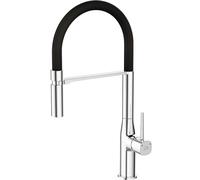 Laveo Pola rubinetto da cucina verticale cromo-nero BAP778D