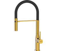 Laveo Pola rubinetto da cucina verticale nero-oro/oro antico BAPG78D