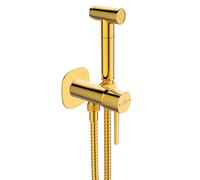 Laveo Pola rubinetto per bidet con set doccia da incasso oro BAPG31P
