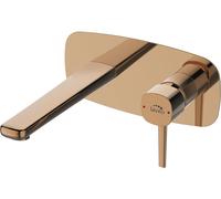 Laveo Pola rubinetto per lavabo da incasso oro BAP822P