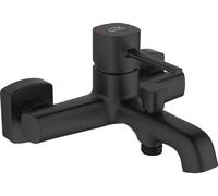 Laveo Pola rubinetto per vasca e doccia a parete nero BAP710D