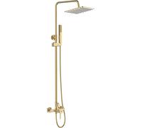 Laveo Pola set doccia a parete con soffione oro PLAG0KX