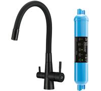 Laveo Riveco rubinetto da cucina con filtro verticale nero BRIDB68D
