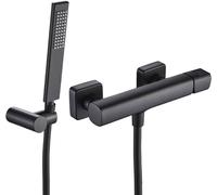 Laveo Tores rubinetto per doccia a parete nero BVT_741D