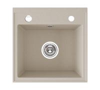 Laveo Trzynastka lavello in granito 44x44 cm beige SBP410T