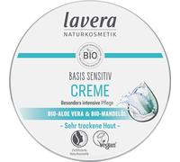 lavera Base Sensitiv crema multiuso - cura intensiva per la pelle secca - aloe vera e olio di mandorle biologico - idratante - vegano - 150 ml