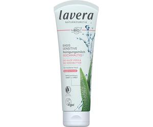 lavera Base sensitiv Latte detergente biologico aloe vera e burro di karitè, pelle secca e sensibile, principi attivi vegetali biologici, cosmetici naturali e innovativi, confezione da 2 (2 x 125 ml)