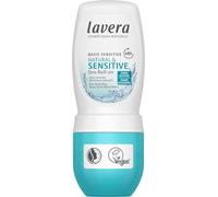 Lavera Deo Roll-On Basis Sensitiv - Natural & Sensitive - 0% sels di alluminio - vegan - Protezione deodorante affidabile 48h - cosmetici naturali -base di aloe vera bio e minerali naturali - 50 ml
