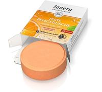 lavera, Doccia solida ad alta vitalità con bioarancione e menta biologica pulisce delicatamente la pelle senza seccarla, 3 volte più efficace del gel doccia liquido, cosmetico naturale, pezzo 50 g,