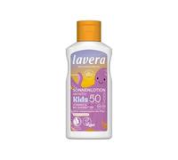 lavera Lozione solare Sensitiv Kids SPF 50 - Crema solare per bambini - senza filtro UV chimico - per pelli sensibili - impermeabile - vegano - Cosmetici naturali - 100 ml