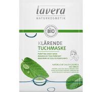 Lavera Maschera Schiarente in Tessuto con Acido Salicilico Naturale e Menta Bio - 1 pz.