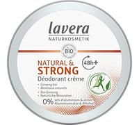 lavera Natural & Strong Deo Creme, ginseng bio & minerali naturali, 48 ore di protezione deodorante affidabile, senza sali di alluminio e alcol, contro gli odori di sudore, vegano, biologico (1x50 ml)