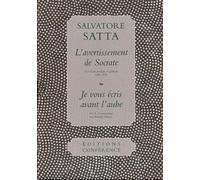 L'avertissement de Socrate ; Je vous écris avant l'aube: 2 volumes
