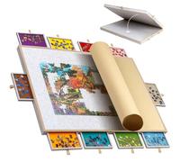Lavievert 2000 pezzi Jigsaw Puzzle Board con 10 cassetti, leggero Jigsaw Storage Board con coperchio, tavolo puzzle pieghevole per una facile conservazione