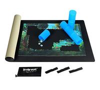 LAVIEVERT Tappetino a puzzle in neoprene double face, 2 mm di spessore, nero e kaki, con custodia in tessuto non tessuto e cilindro in plastica, per un massimo di 1500 pezzi