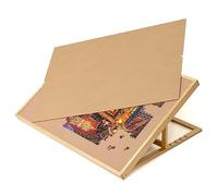 Lavievert Tavola Puzzle Inclinabile da 1500 Pezzi Con Copertura in Legno - Regolabile Con Cavalletto/Supporto Integrato, Portatile Con Piano in Flanella Antiscivolo