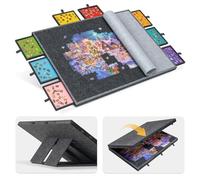 Lavievert Tavola puzzle inclinabile da 2000 pezzi con 8 cassetti colorati e copertura, tavolo pieghevole con cavalletto regolabile a 4 angolazioni