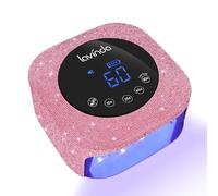 Lavinda Bling - Lampada per unghie a LED UV da 54 W, con sensore e 4 timer, asciuga smalto gel ricaricabile, lampada professionale a polimerizzazione rapida per manicure