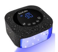 Lavinda - Lampada per unghie UV da 54 W, luce UV per unghie in gel, lampada per unghie ricaricabile senza fili, luce LED UV con 4 timer e display LCD, lampada professionale ad asciugatura rapida con