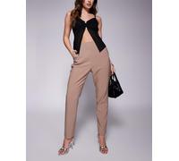 Lavish Alice - Pantaloni sartoriali color fungo-Marrone 38