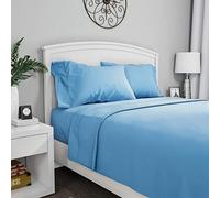 Lavish Home 1200 - Set di Lenzuola 4 Pezzi, Colore: Blu