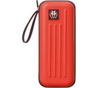 Lavishio Valigetta per freccette in acciaio o soft tip, può contenere 3 freccette e altri accessori, con tubo di immagazzinaggio integrato e tasca per frecce, punte, fusti, ecc., rosso, Custodia per