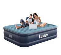 Lavisx Materasso ad aria queen 45,7 cm alto lusso materasso ad aria classica pompa intelligente di nuova generazione 2 minuti, gonfiaggio rapido, adatto a tutti gli interni e