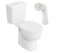 LAVITA CETO-ECO - Set completo per WC a pavimento, in ceramica, con connettore WC