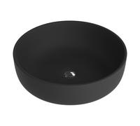 LaVita Cordoba lavabo 41.5x41.5 cm rotonda da appoggio nero 5908211404653