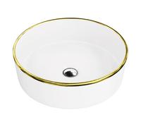 LaVita Merida lavabo 37x37 cm rotonda da appoggio lucida 5900378325130