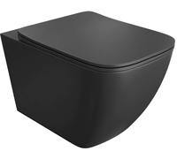 LaVita Onil vaso wc con copriwater a discesa lenta sospeso senza brida nero opaco 5900378333531