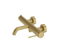 Lavita Orion - Rubinetto per vasca da bagno in oro spazzolato con doccetta, rubinetto per vasca e doccia, rubinetto da bagno, design lussuoso