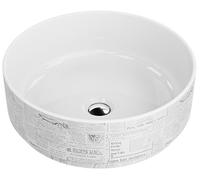 LaVita Papel lavabo 37x37 cm rotonda da appoggio bianco 5900378326472