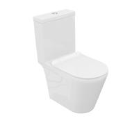 Lavita Prestige Form 3.0 Vaso WC a Terra Senza Brida con Copriwater Soft-Close, Scarico orizzontale, Ceramica Sanitaria