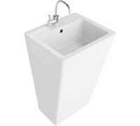 LaVita Quadro lavabo 51x45 cm quadrata freestanding bianco lucida 5908211476476