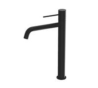 LAVITA Alta Rubinetto Lavabo - Orion Nero Opaco Verticale Rubinetto Bagno Miscelatore per Lavabo Rubinetti Bagno Con Presa Alta