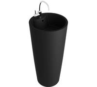 LaVita Uvas lavabo 40x40 cm rotonda freestanding nero opaca 5900378334392