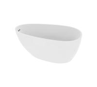 LAVITA Vasca da bagno indipendente Lacrima 1670 Acrilico 167 x 84 x 56 cm | Vasca da bagno ovale | Moderno | Vasca in acrilico indipendente 2 persone | 250 L | Rivestimento antimicrobico | Bianco