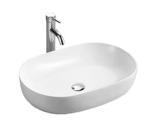 LaVita Verso lavabo 60x41.5 cm ovale da appoggio bianco lucida 5908211410180