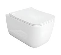 LaVita Shak vaso wc con copriwater a discesa lenta sospeso senza brida bianco lucida 5900378316954